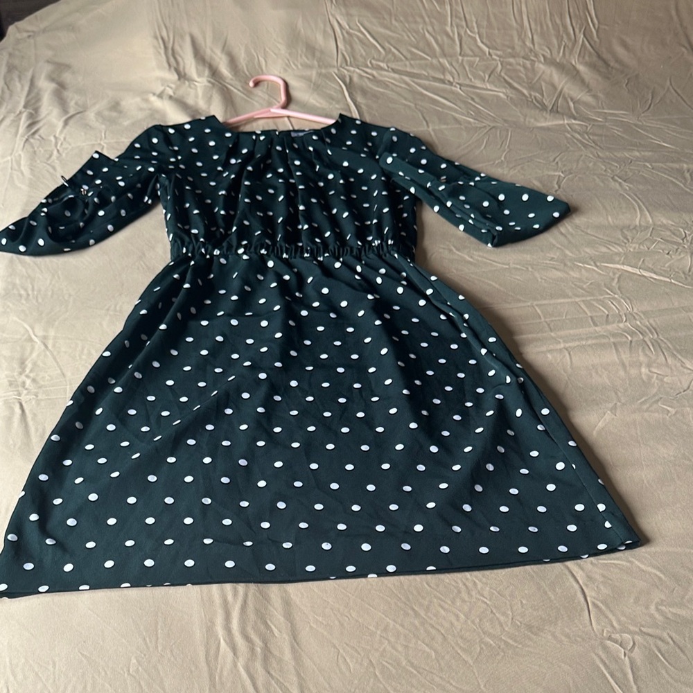 Polka Dot women’s Dress - black and White
